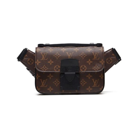 Louis Vuitton Monogram Macassar S Lock Shoulder Bag - Picture 1 of 10